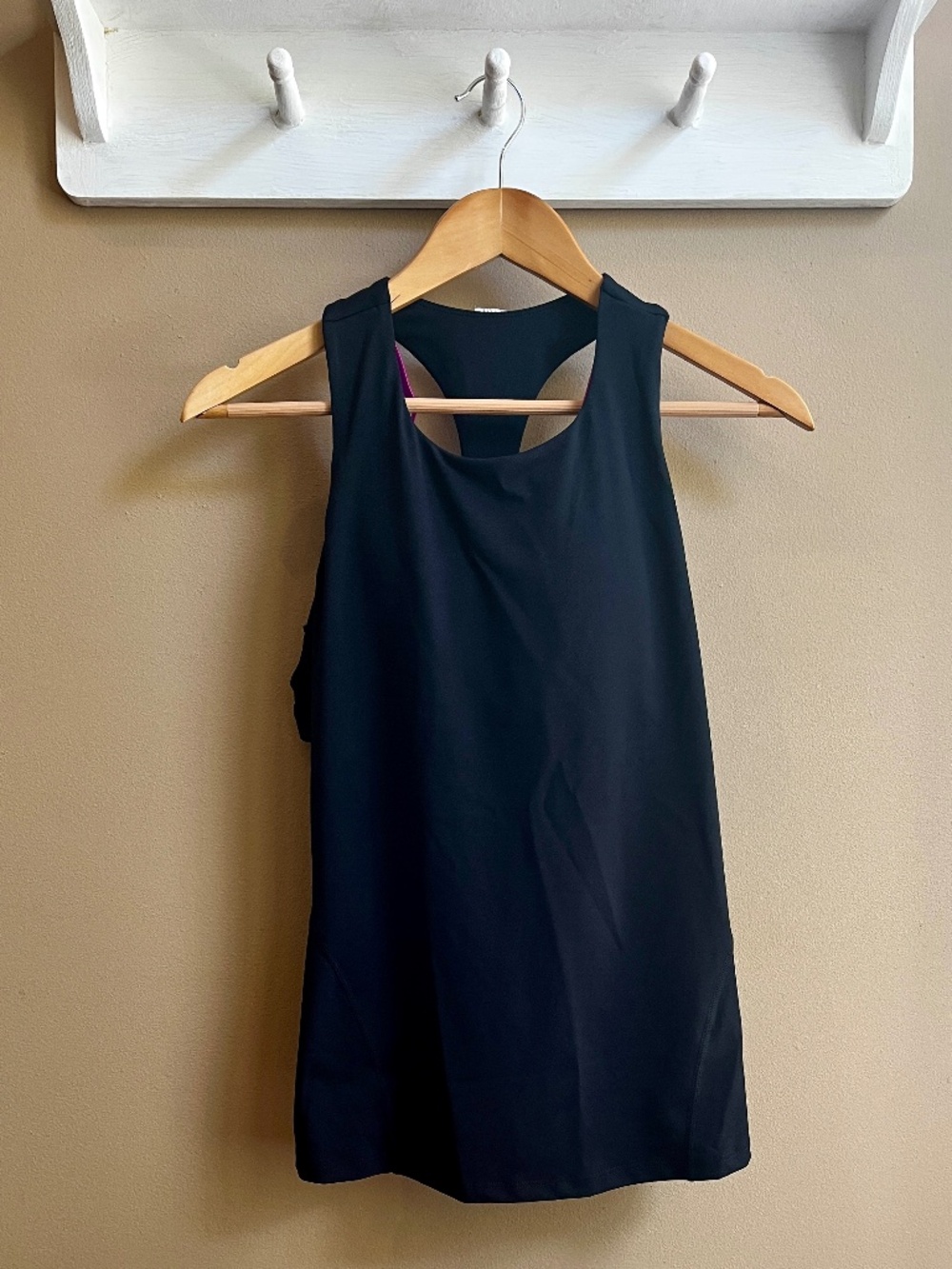 Fabletics Kessler Built-In Bra Strappy Back Workout Tank Top Black S